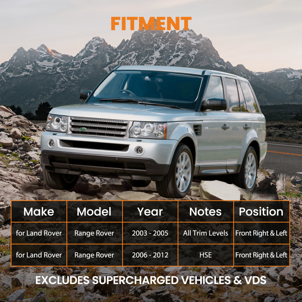 compatible compatible for Range Rover L322 RNB000740 2003-2009 Front Right Air Suspension Shock Strut