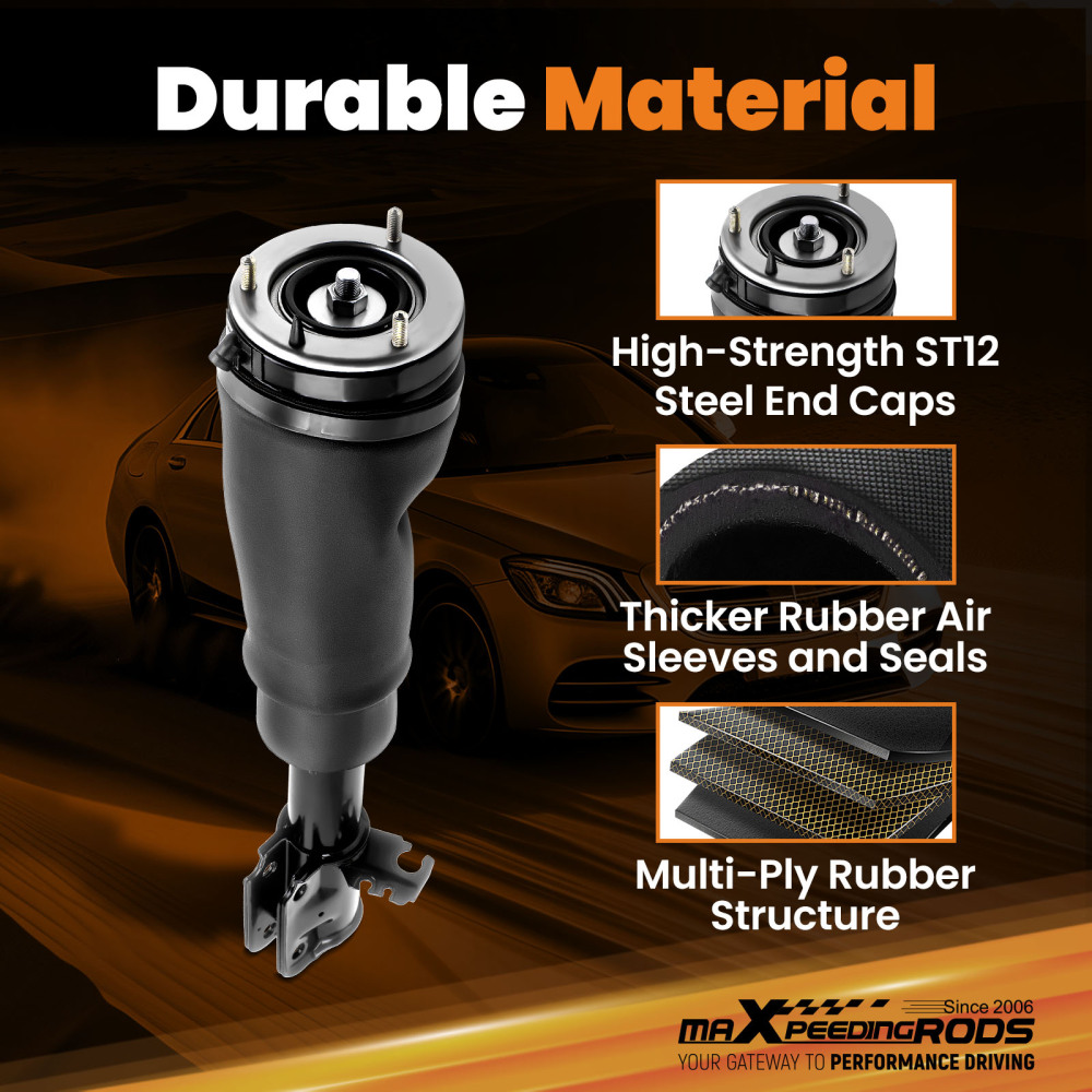 4PCS Front Rear Air Suspension Spring Bag Kit compatible for Range Rover L322 2002-2012