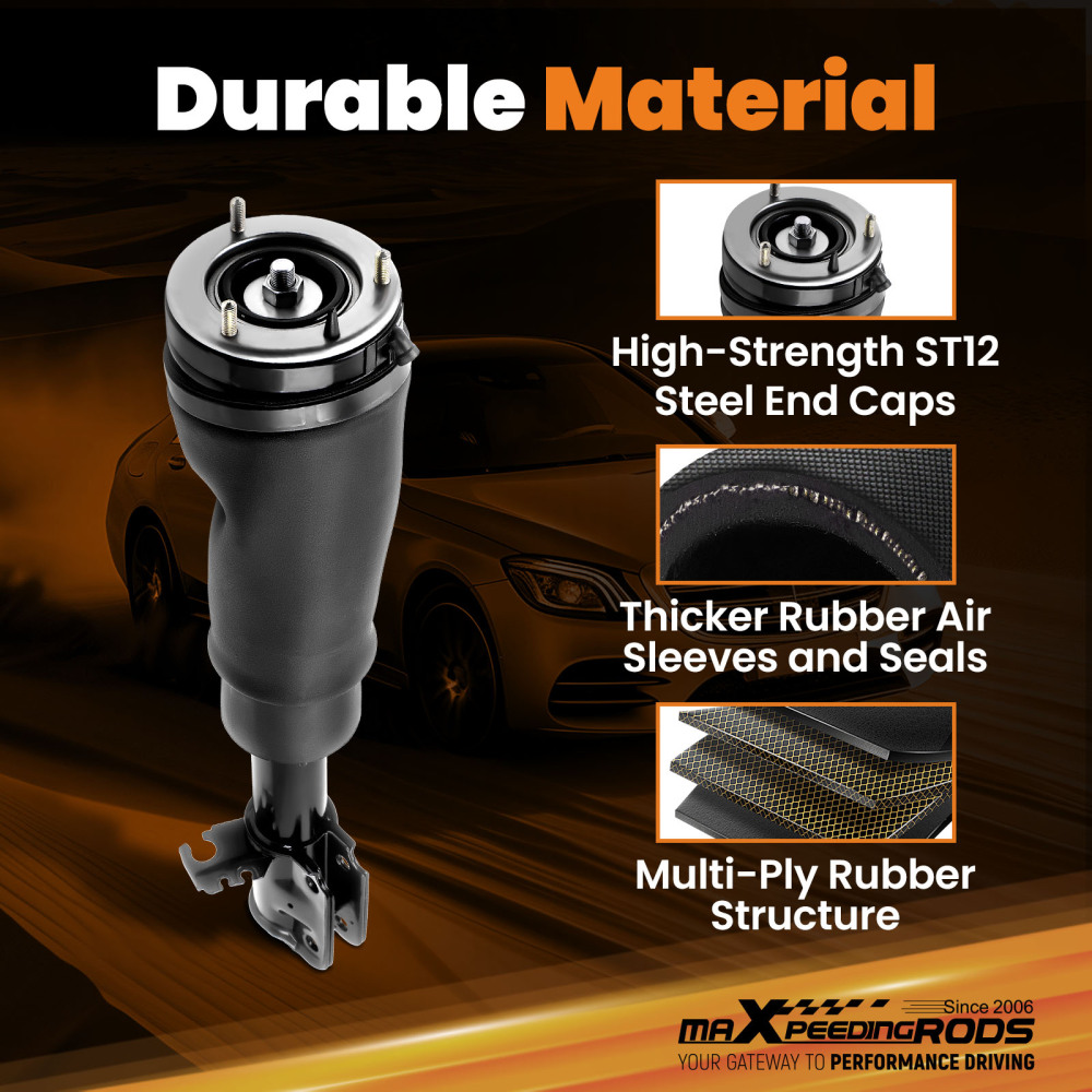 4PCS Front Rear Air Suspension Spring Bag Kit compatible for Range Rover L322 2002-2012