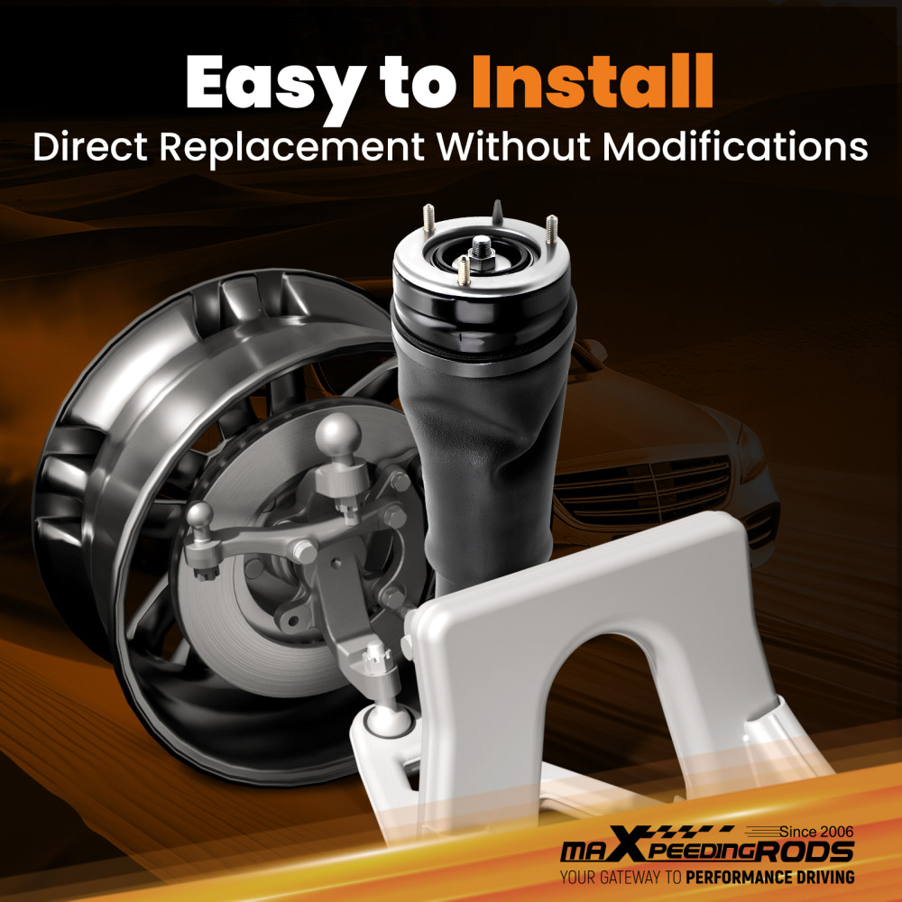 4PCS Front Rear Air Suspension Spring Bag Kit compatible for Range Rover L322 2002-2012