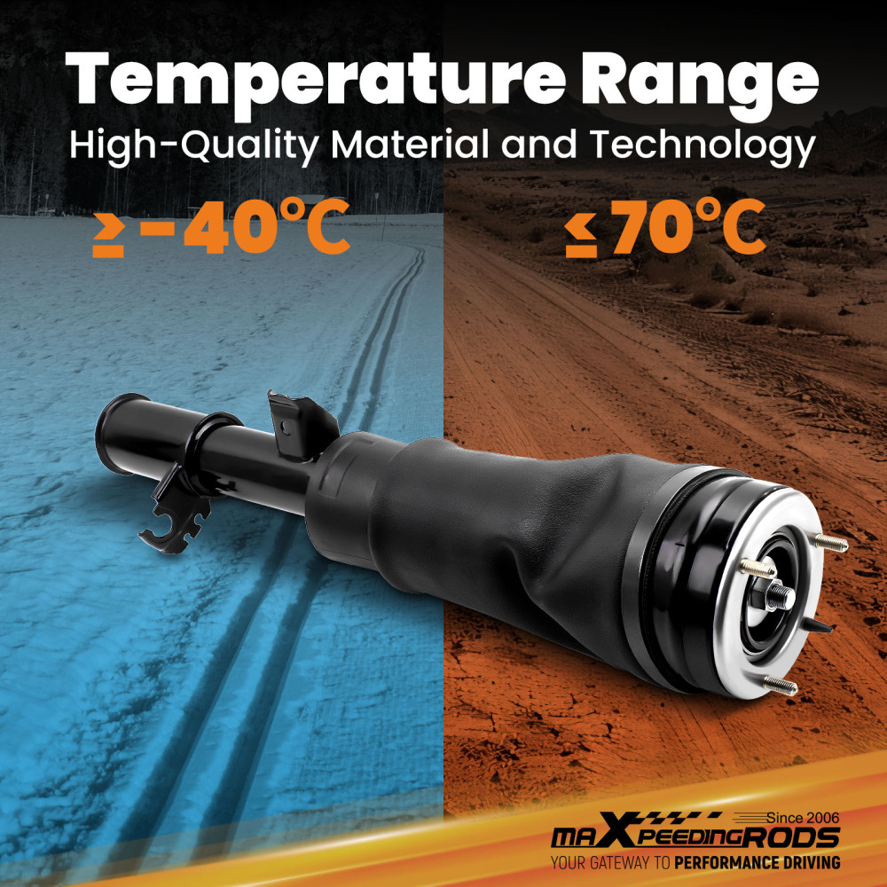 4PCS Front Rear Air Suspension Spring Bag Kit compatible for Range Rover L322 2002-2012