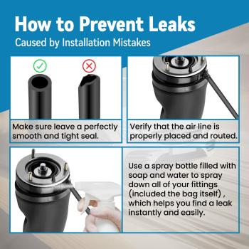 4PCS Front Rear Air Suspension Spring Bag Kit compatible for Range Rover L322 2002-2012