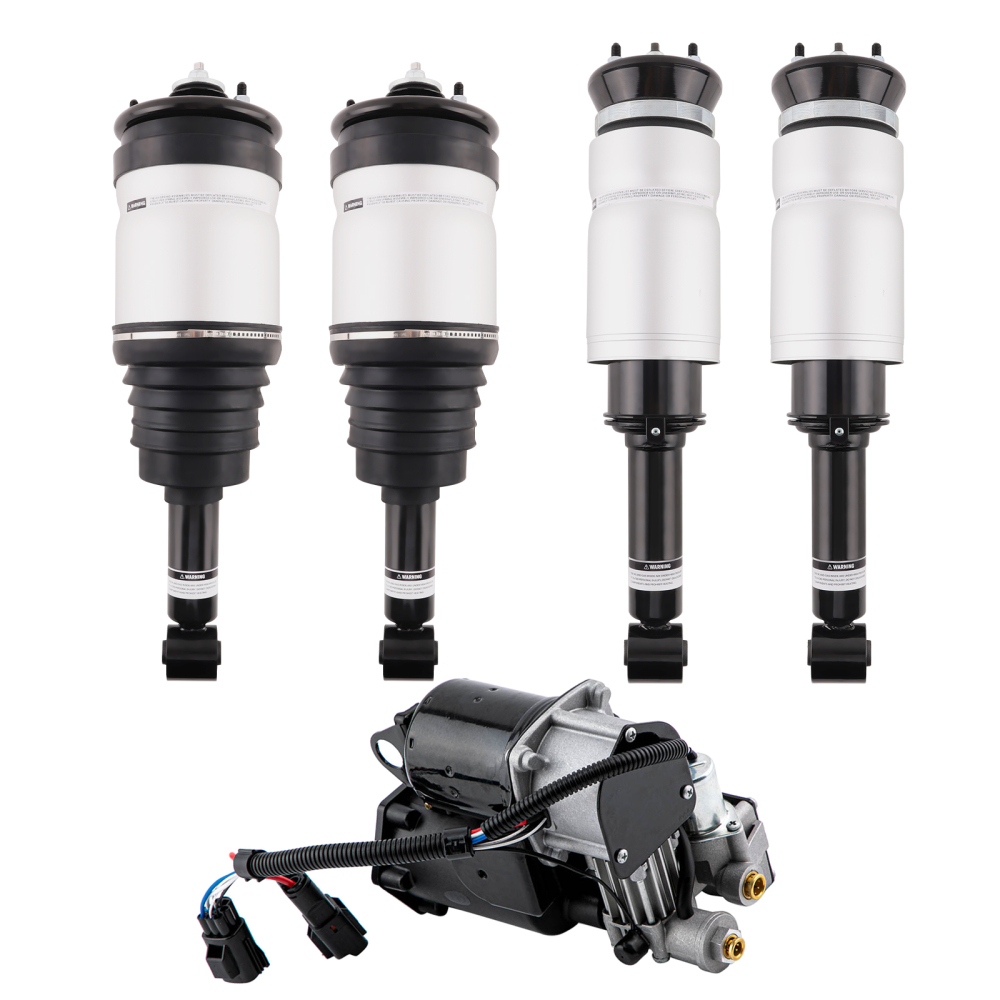 4X Rear Front Air Suspension shock + Air Pump compatible for Land Rover L319 L320 RPD501090