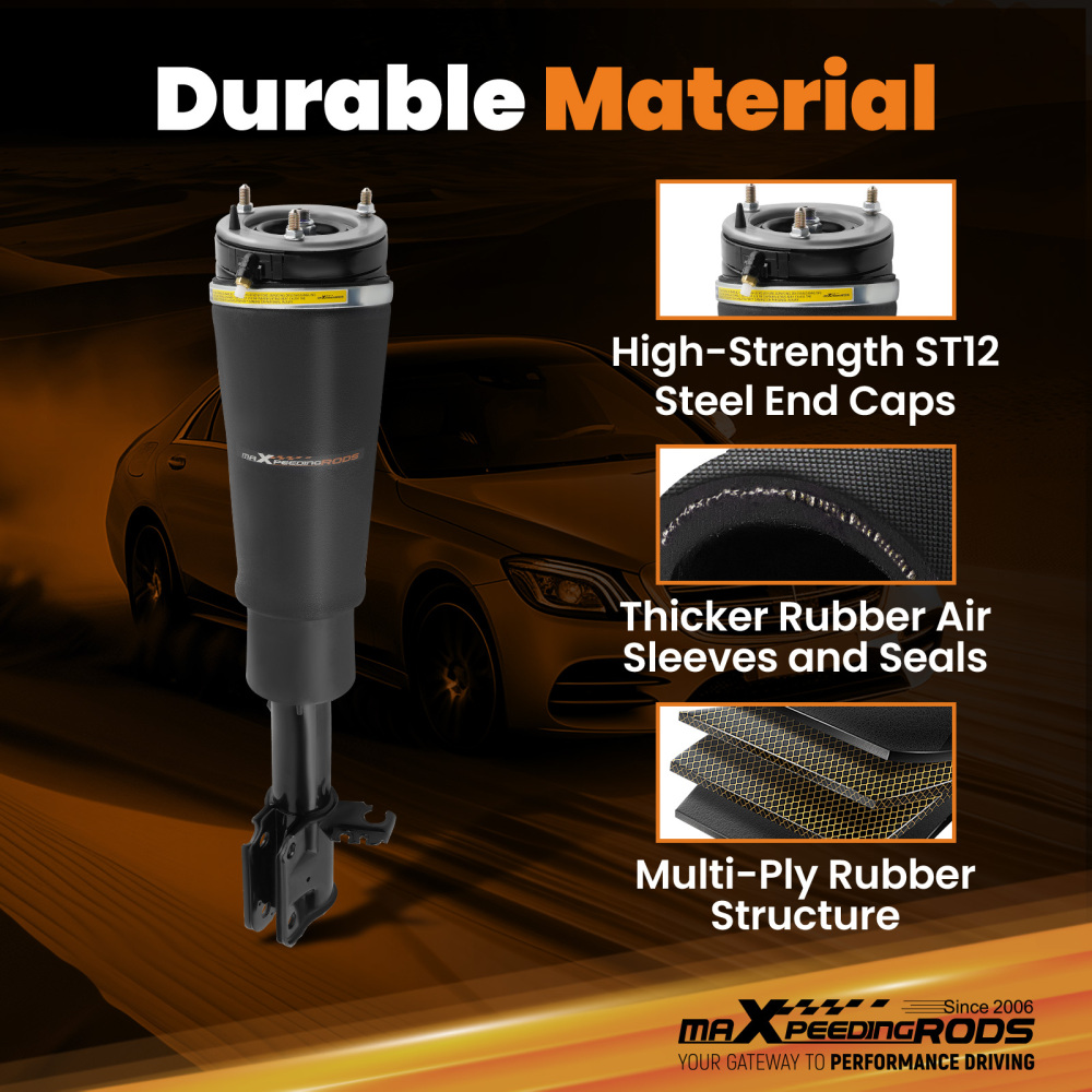 Front L+R Air Suspension Struts compatible for Land Rover Range Rover L322 HSE Base 02-12