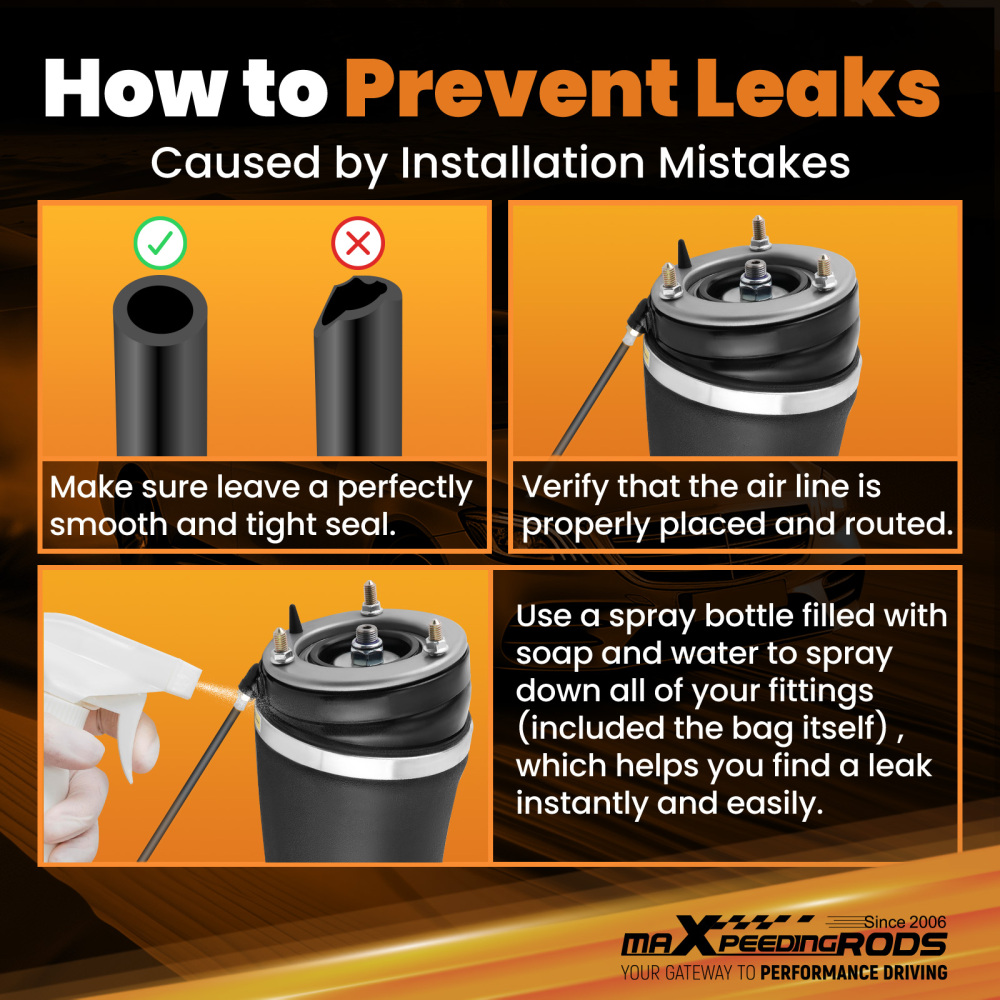 Front L+R Air Suspension Struts compatible for Land Rover Range Rover L322 HSE Base 02-12