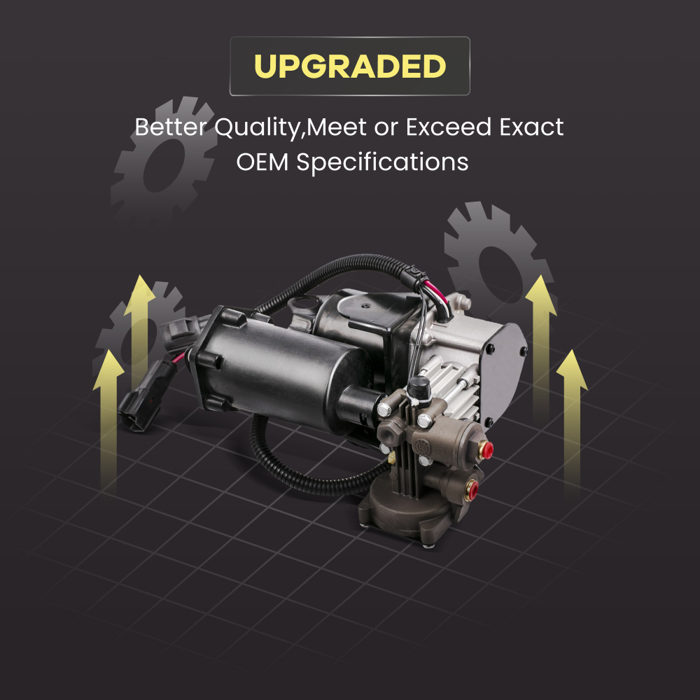 Pair Rear Air SuspensionAir Pump compatible for Land Rover Discovery compatible for Range Rover Sport