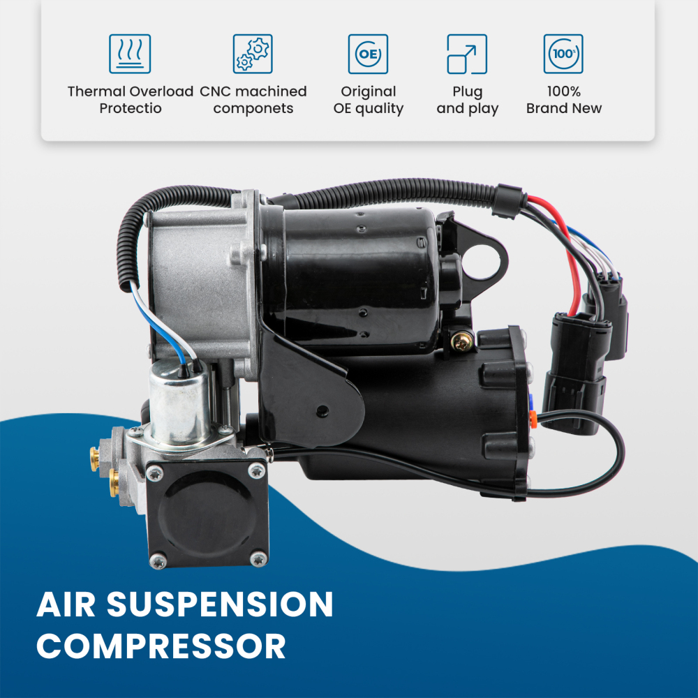 Pair Rear Air SuspensionAir Pump compatible for Land Rover Discovery compatible for Range Rover Sport
