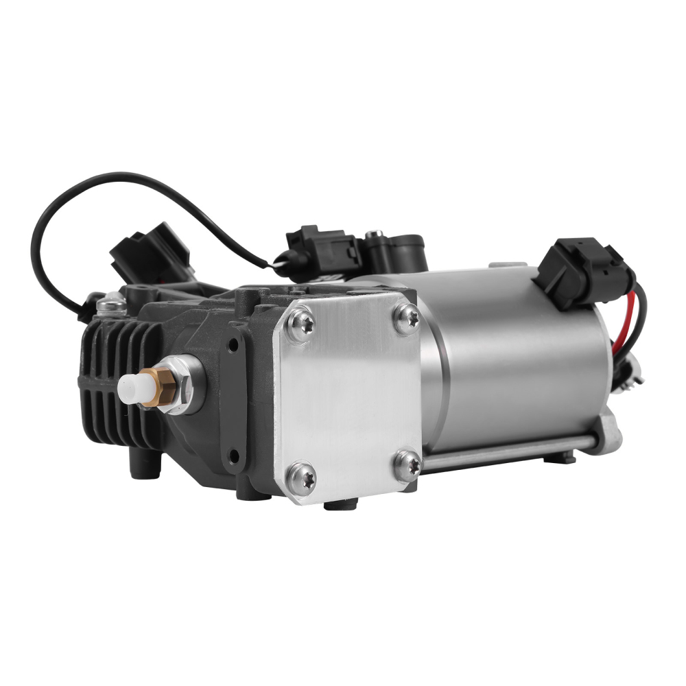 Pair Rear Air Suspension Shock + Compressor compatible for Range Rover LR3 LR4 Discovery