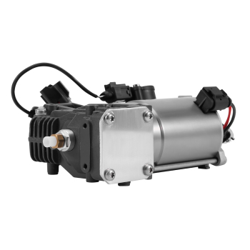 Pair Rear Air Suspension Shock + Compressor compatible for Range Rover LR3 LR4 Discovery