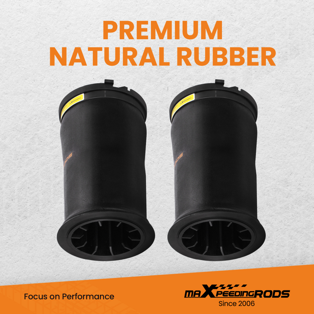 2x Rear Left+Right  Air Suspension Springs Bag compatible for Hummer H2 2003-2009 6.0L 6.2L