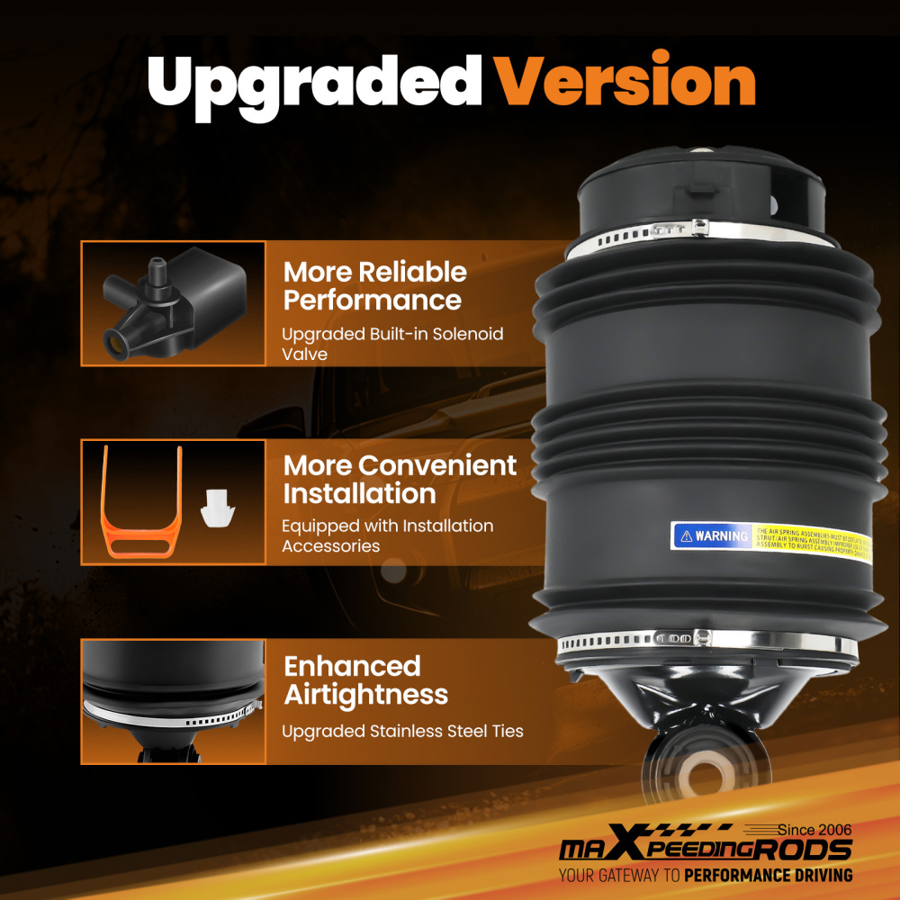 2x Rear Air Spring Bag compatible for Mercedes-Benz W211 Wagon E350 E500 2113200925 2 pins