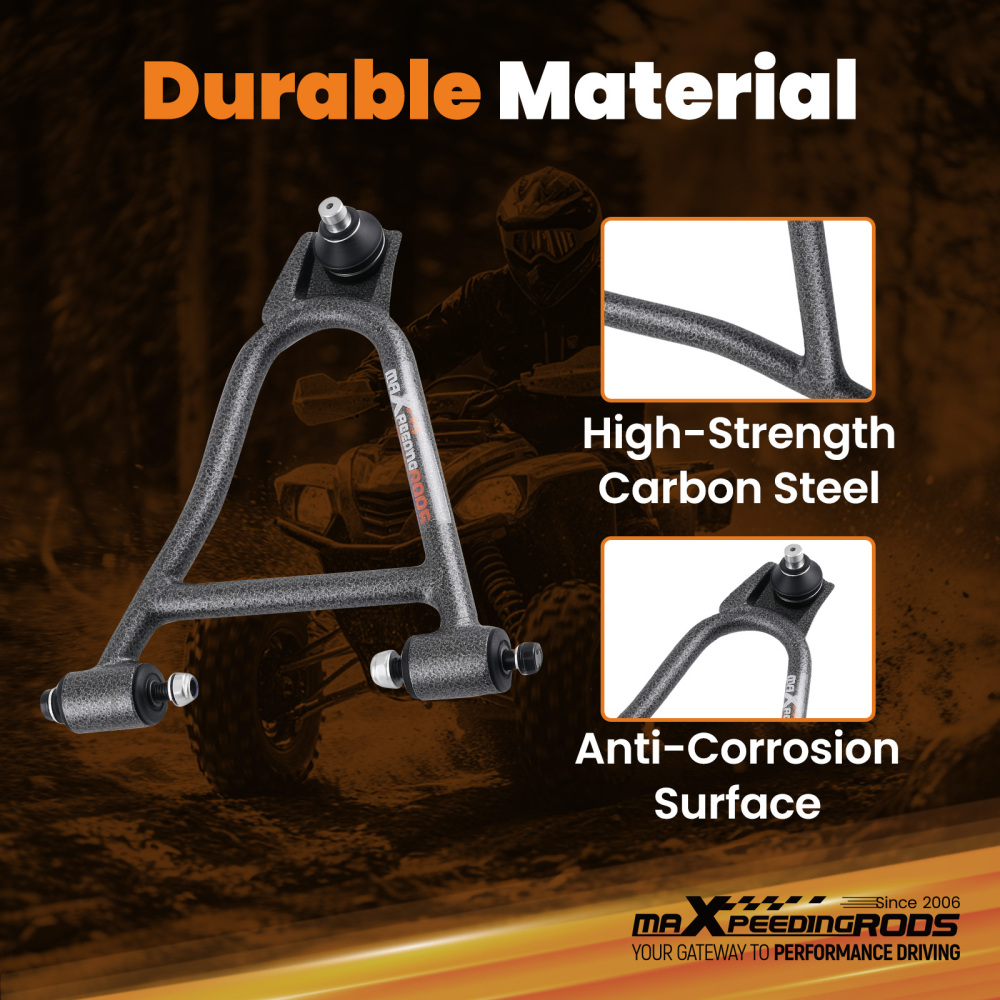 2x Left Right A-Arm Assembly Front Lower compatible for Yamaha Big Bear 350 1987-1997 Steel