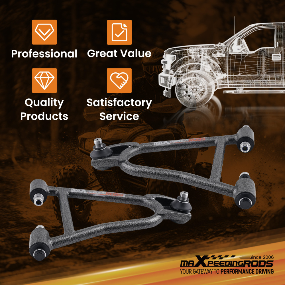 2x Left Right A-Arm Assembly Front Lower compatible for Yamaha Big Bear 350 1987-1997 Steel