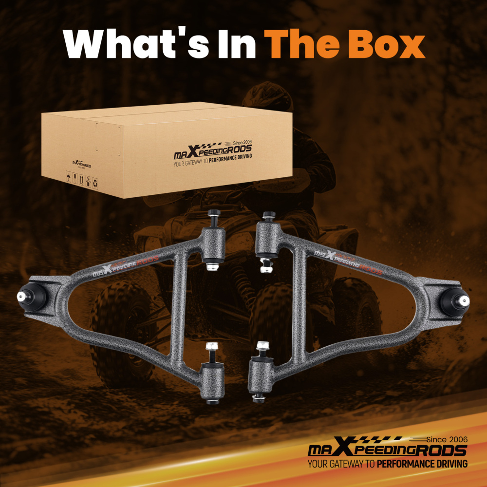 2x Left Right A-Arm Assembly Front Lower compatible for Yamaha Big Bear 350 1987-1997 Steel