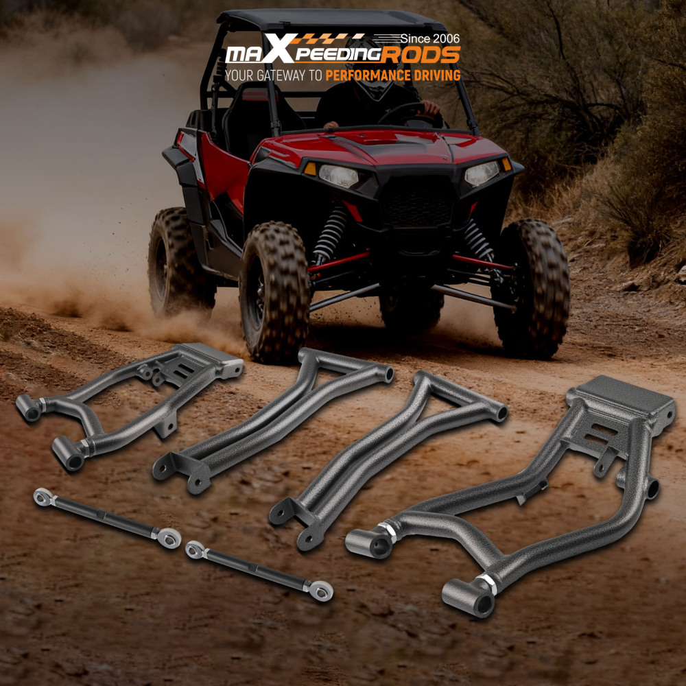 4pcs High Clearance 1.5 Forward Rear A-Arms Set compatible for Polaris RZR S 800 / 4 800