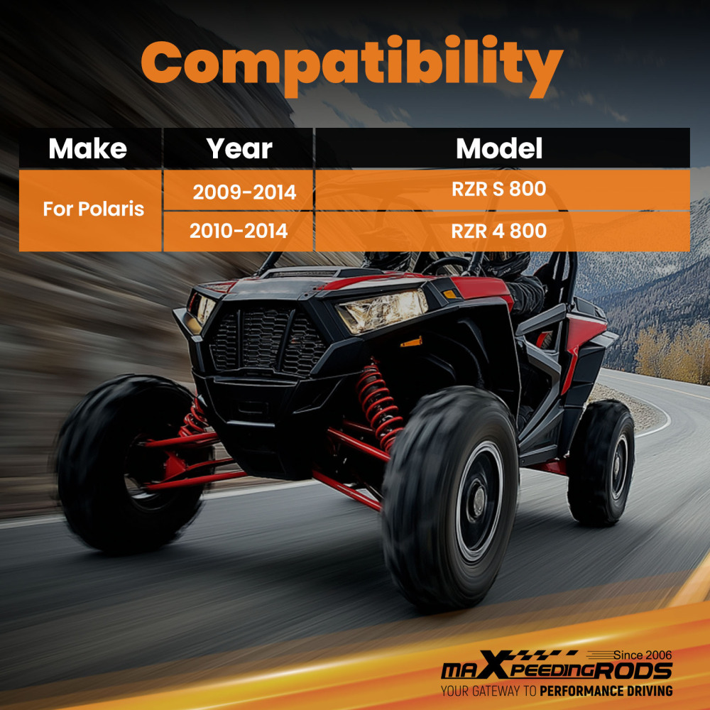 4pcs High Clearance 1.5 Forward Rear A-Arms Set compatible for Polaris RZR S 800 / 4 800