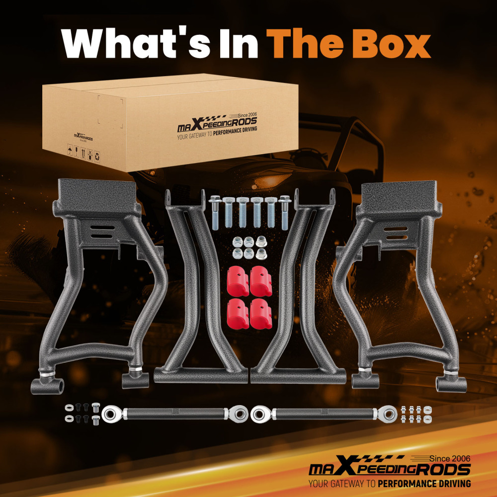 4pcs High Clearance 1.5 Forward Rear A-Arms Set compatible for Polaris RZR S 800 / 4 800