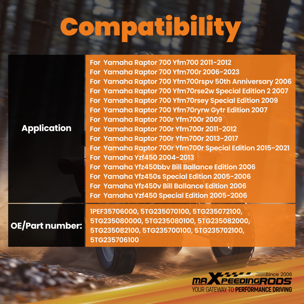 A-Arm Front Lower compatible for Yamaha Raptor 700R YFM700R 2006-2023 5TG235702100