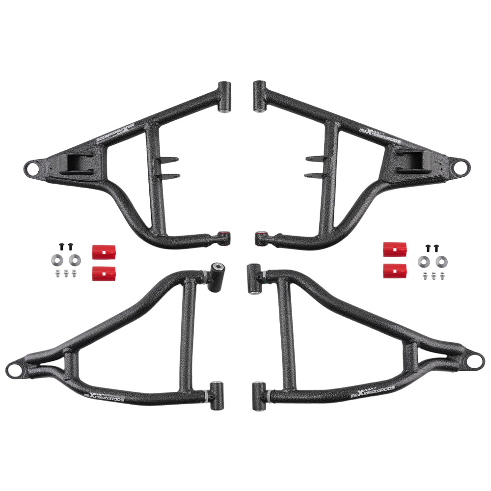 Control Arm Set Front Upper Lower compatible for Polaris RZR S 900 RZR 4 900 2017-2021+