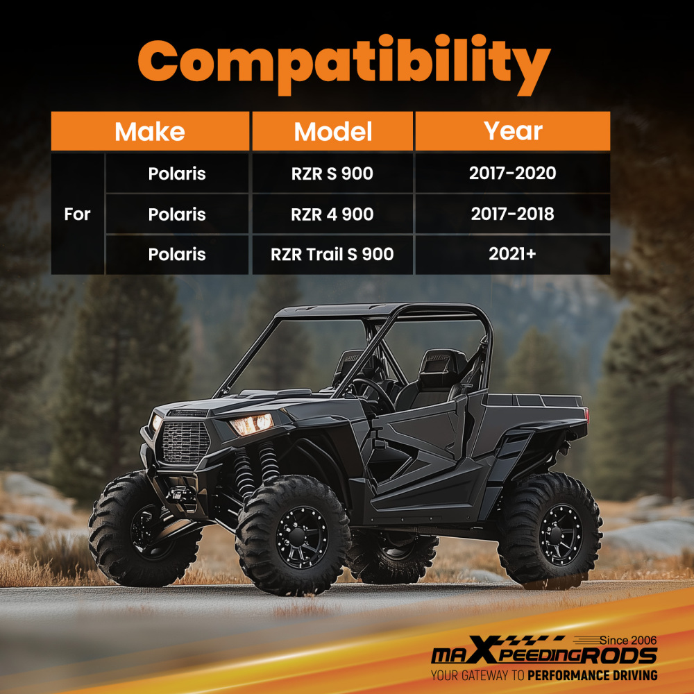 Control Arm Set Front Upper Lower compatible for Polaris RZR S 900 RZR 4 900 2017-2021+