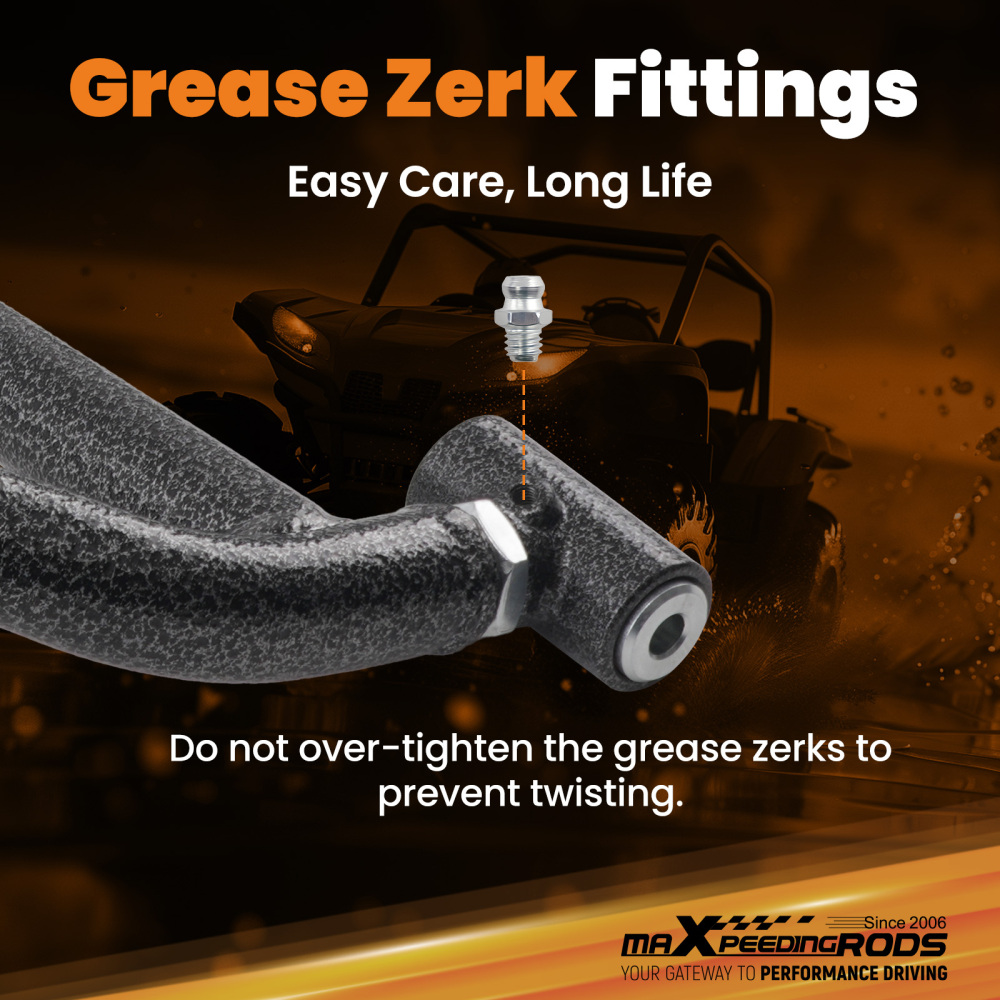 Control Arm Set Front Upper Lower compatible for Polaris RZR S 900 RZR 4 900 2017-2021+