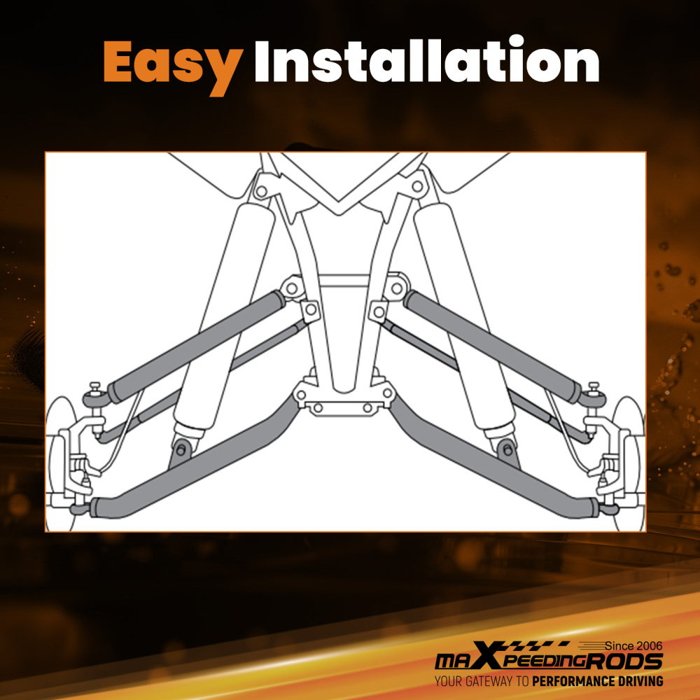 Control Arm Set Front Upper Lower compatible for Polaris RZR S 900 RZR 4 900 2017-2021+