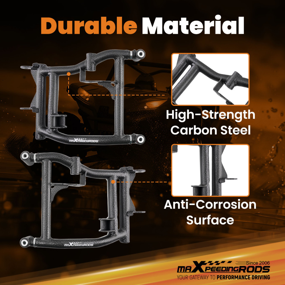 High Clearance Rear Offset A Arms compatible for Polaris RZR S4 900 2018 Trail S 900 2021