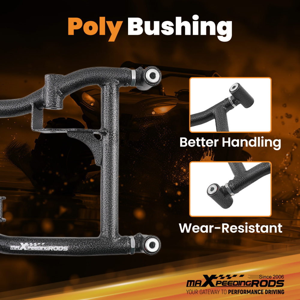 High Clearance Rear Offset A Arms compatible for Polaris RZR S4 900 2018 Trail S 900 2021