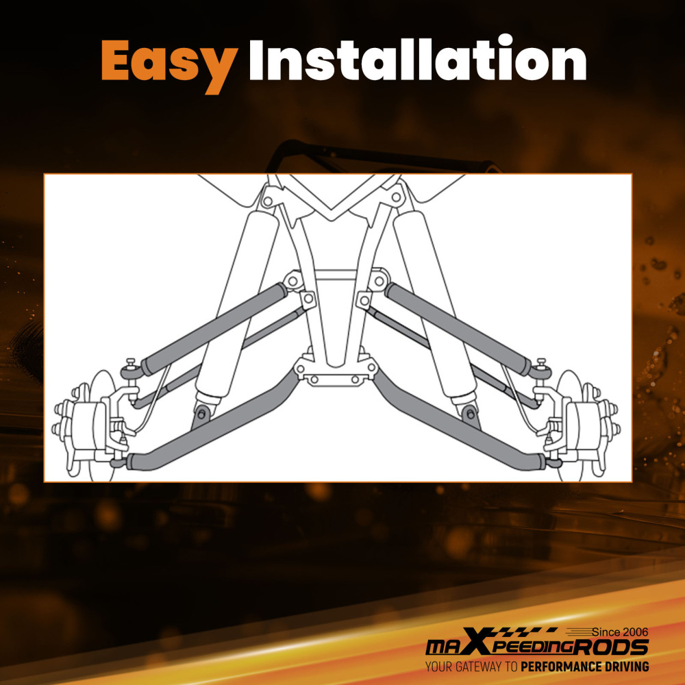 High Clearance Rear Offset A Arms compatible for Polaris RZR S4 900 2018 Trail S 900 2021