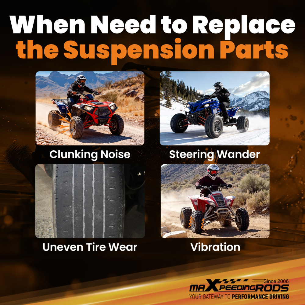 Front Upper Left Right A-Arm Assembly Front compatible for Yamaha YFZ350 91-06 3GG235400035