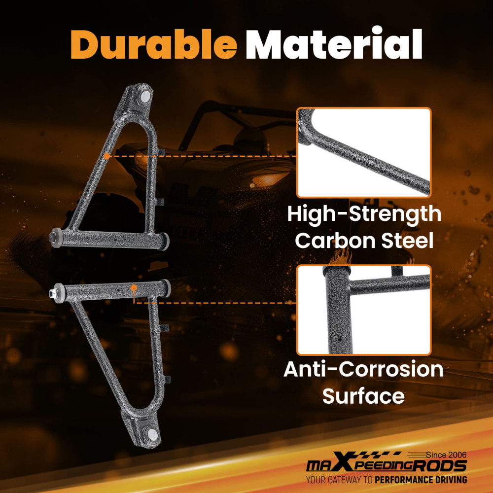 Front Upper Left Right A-Arm Assembly Front compatible for Yamaha YFZ350 91-06 3GG235400035