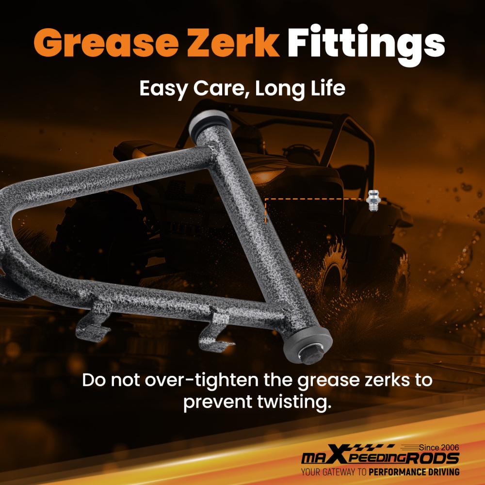 Front Upper Left Right A-Arm Assembly Front compatible for Yamaha YFZ350 91-06 3GG235400035