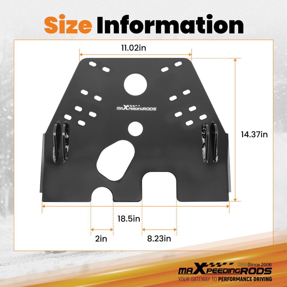 ATV Frame Mount compatible for Arctic Cat 700 Alterra/VLX 2017-2020 Black Steel Plow Kit