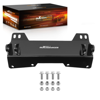 Black Coated Plow Mount compatible for Polaris Ranger XP 1000 2018-2022 Steel Frame UTV