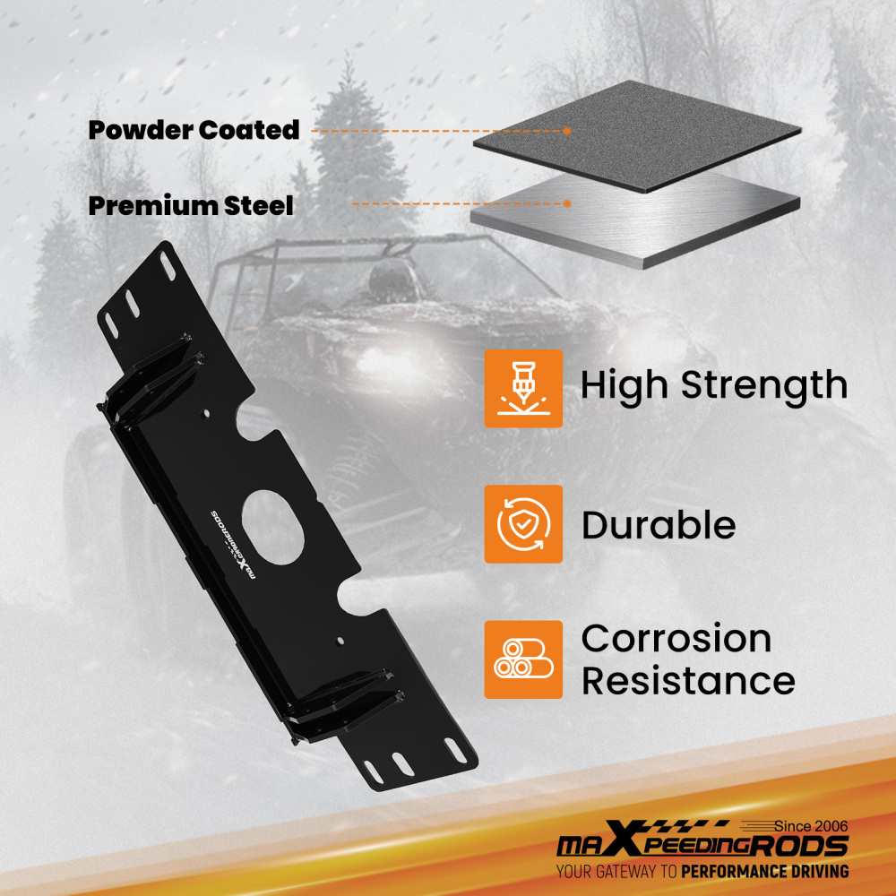 ATV Frame Plow Mount compatible for Polaris Sportsman 400 450 570 800 2001-2024