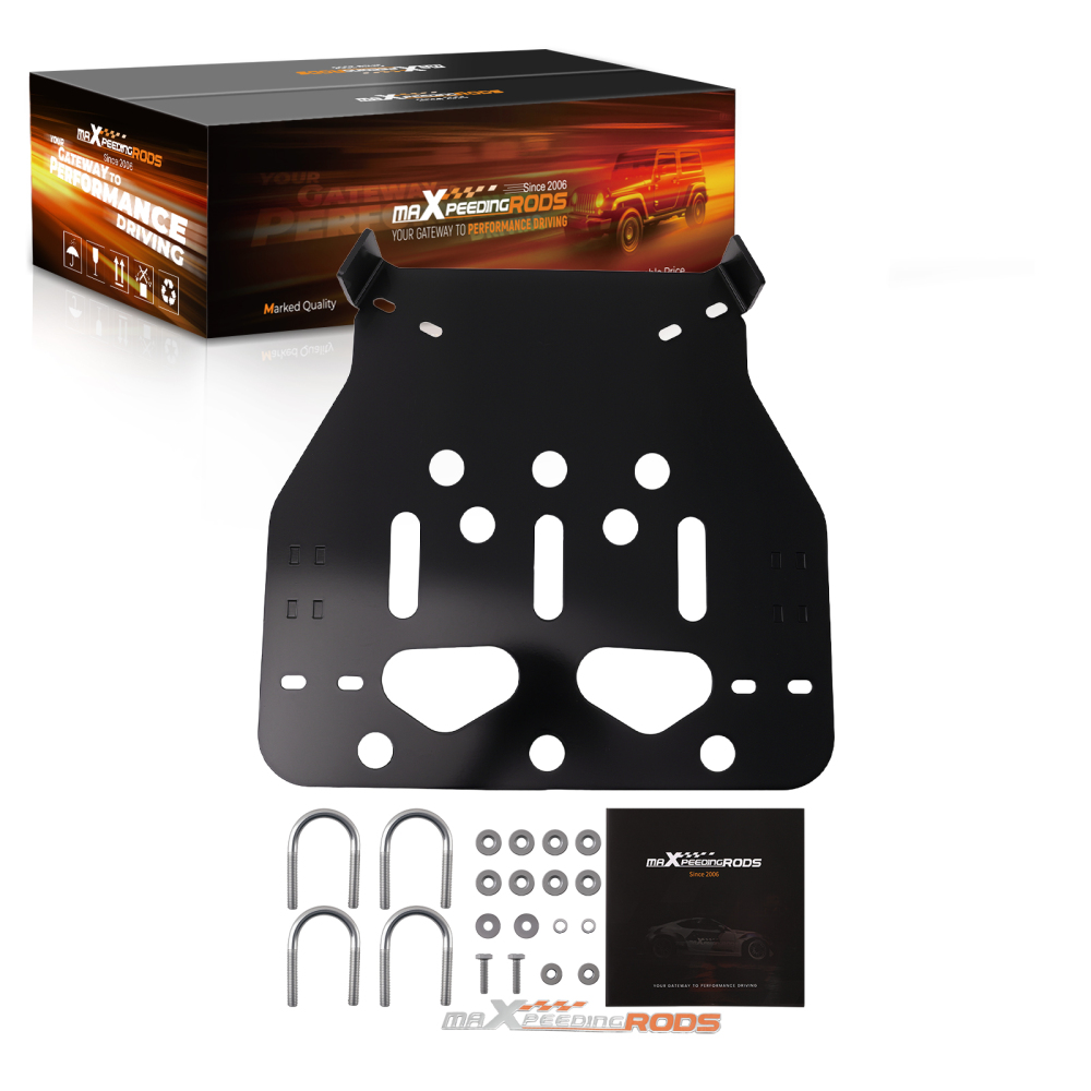 ATV Black Plow Mount compatible for Yamaha Grizzly 660 700 2002-2024 Steel Frame