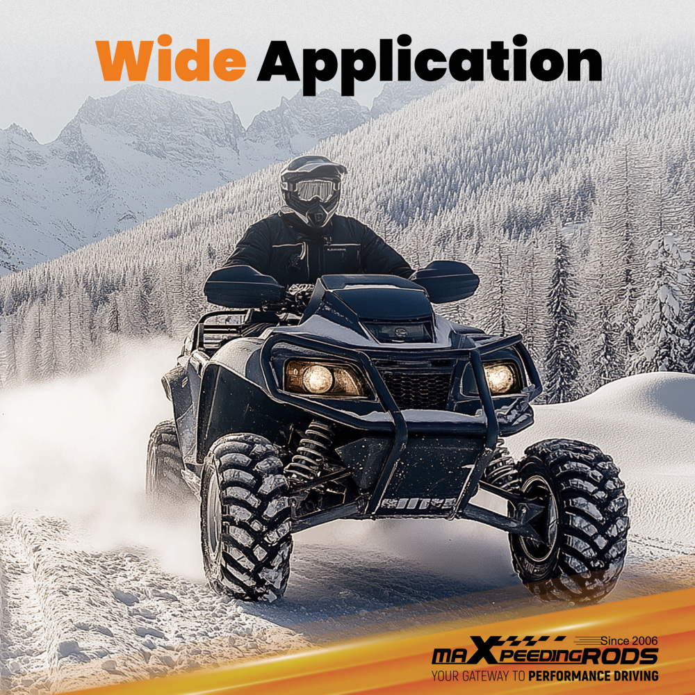 ATV Black Plow Mount compatible for Yamaha Grizzly 660 700 2002-2024 Steel Frame