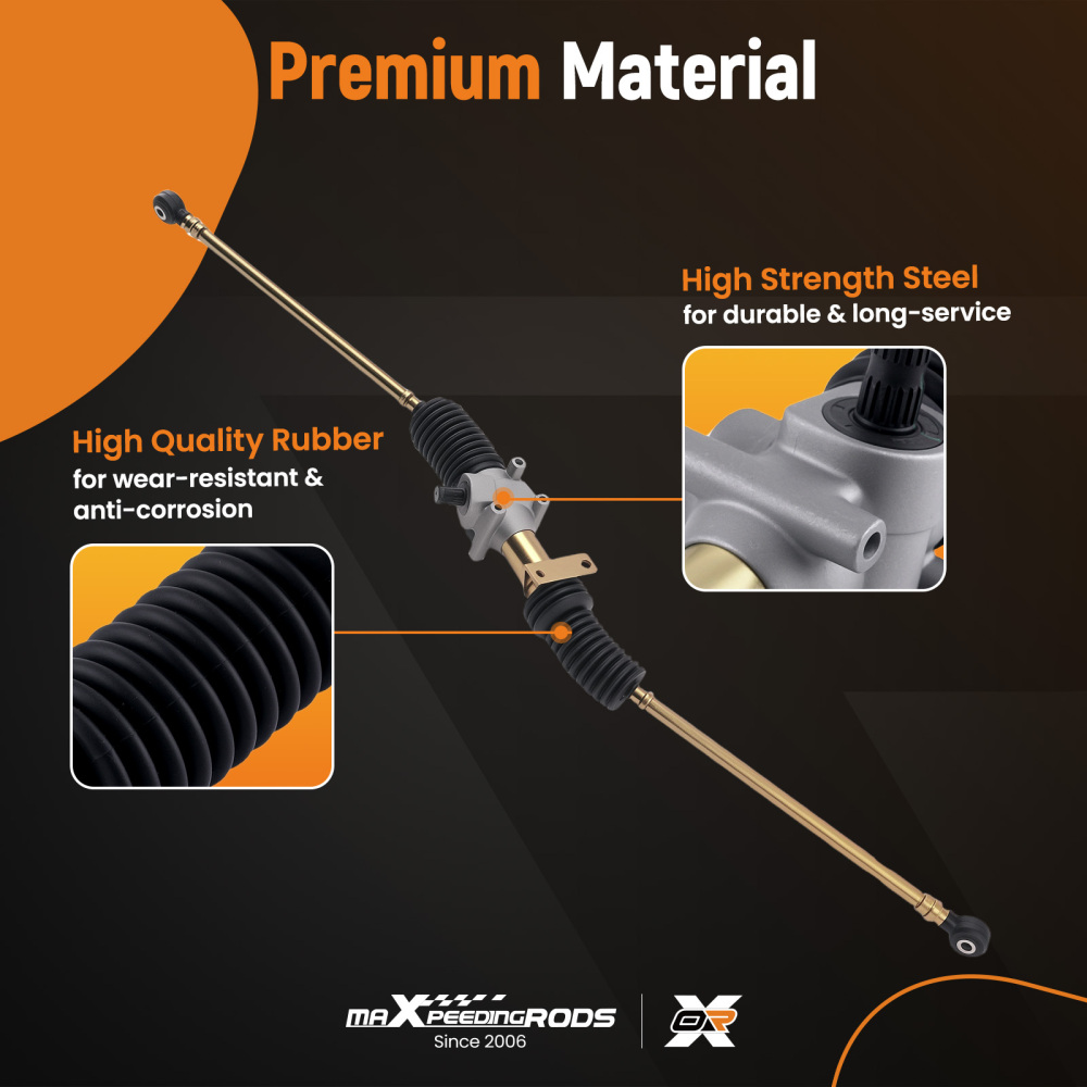 Steering Rack Tie Rod End Kit compatible for Polaris Ranger XP 1000 EPS High Lifter 2017