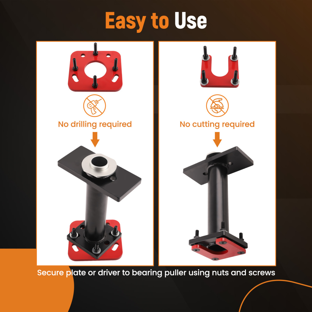 Axle Bearing Puller Set compatible for Toyota 95-20 With Tone Ring Tool Installer Hilux