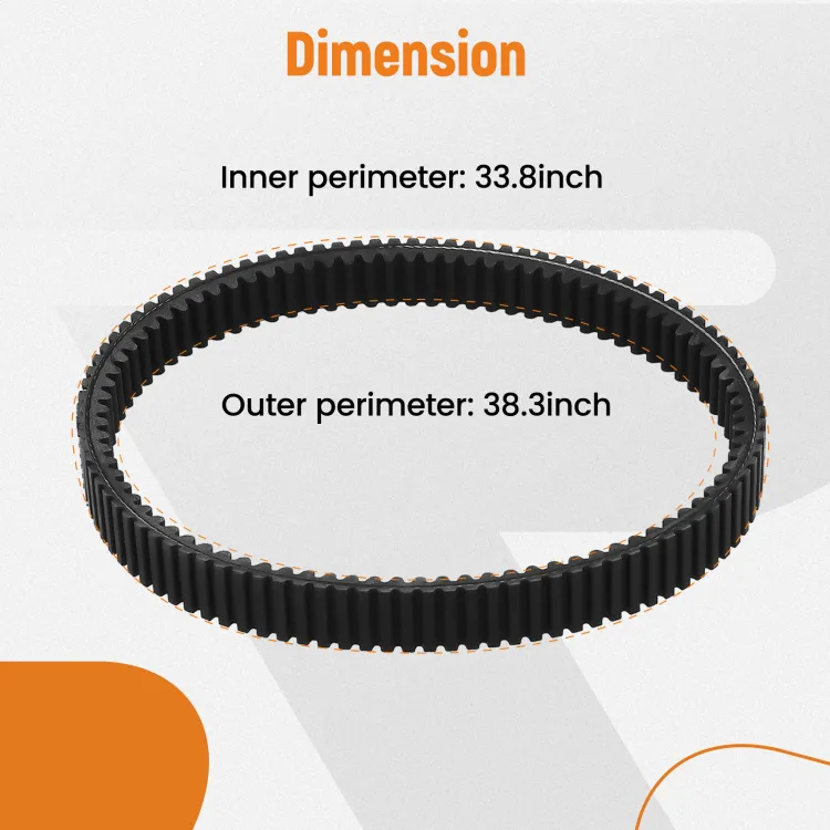 Cinghia Di Trasmissione CVT 5 Strati Per CFMoto Cforce/Uforce/Zforce 1000/800 - Ricambio 0JWA-055000-10000 - Resistente Al Calore E Anti-Allungamento - 2