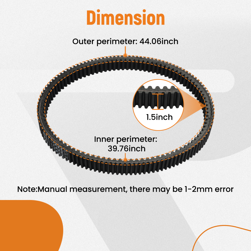 CVT Drive Belt compatible for Can-Am Maverick X3 Turbo/X compatible for DS/X RS/MAX X 2017-2024 422280651