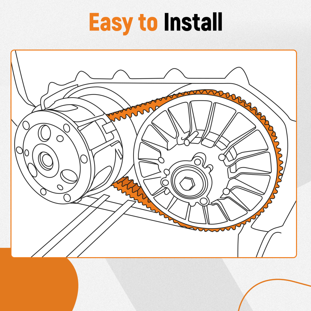 CVT Drive Belt compatible for Can-Am Maverick X3 Turbo/X compatible for DS/X RS/MAX X 2017-2024 422280651