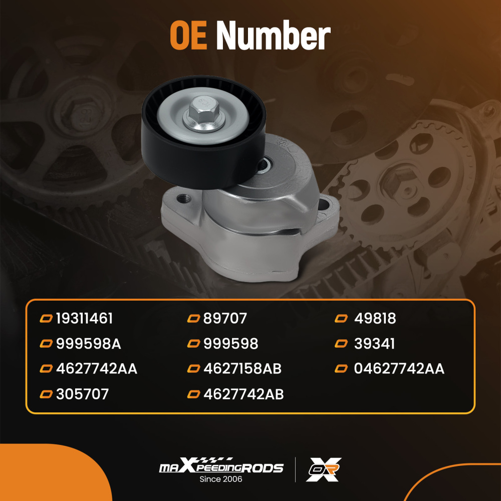 Belt Tensioner Assembly compatible for Jeep Cherokee/Compatible for Renegade 2.4L 2015-2017 49818