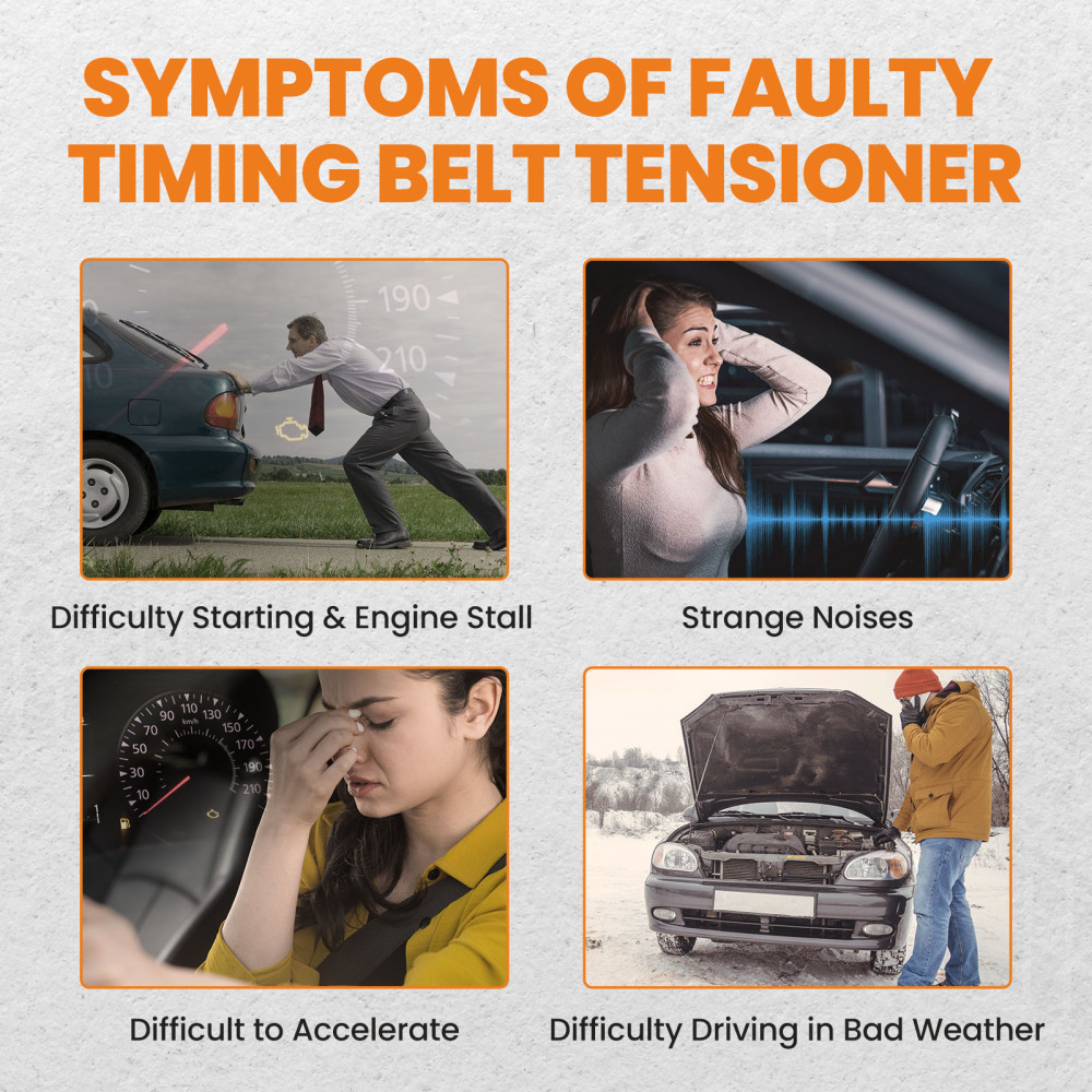 Belt Tensioner Bearing Pulley compatible for Toyota RAV4 Tarago 2.4L 2AZ-FE 16620-28011