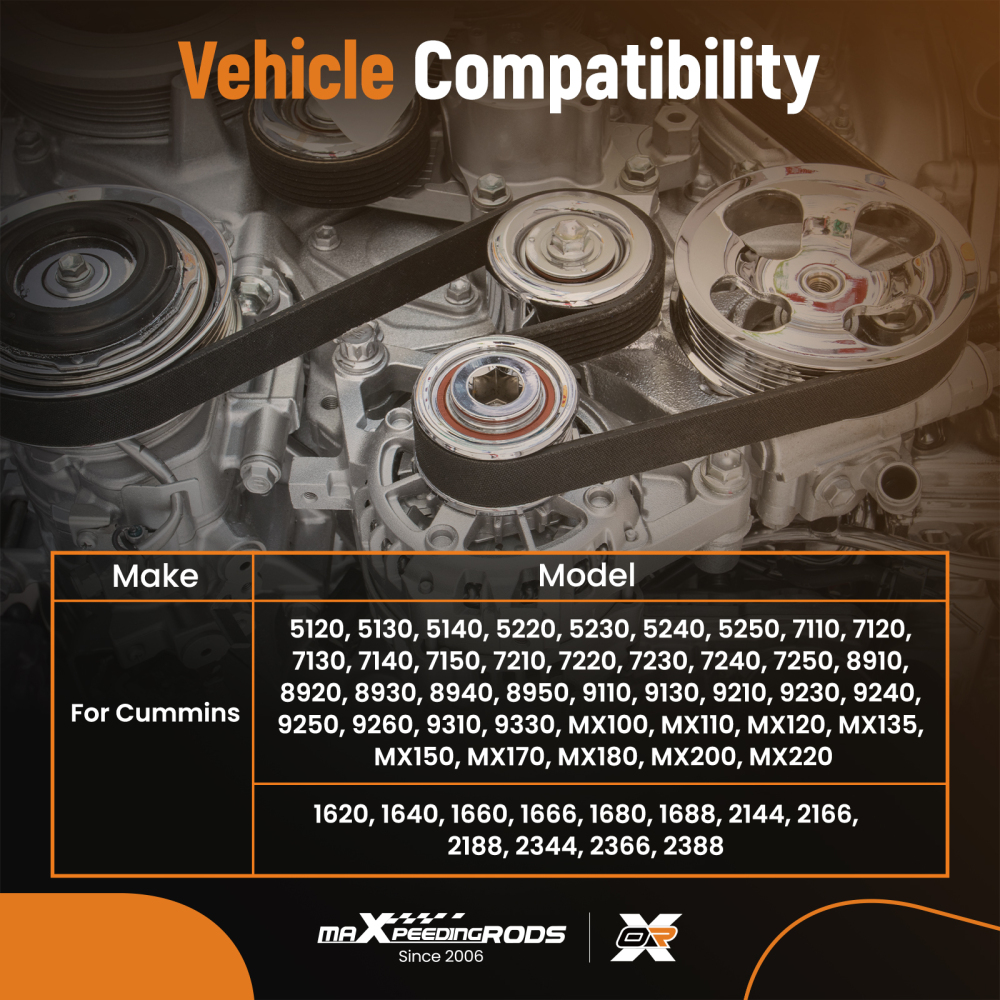 Belt Tensioner Assembly compatible for Cummins 1620 1640 1660 1666 3936202 3936203