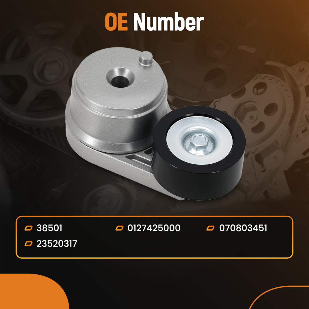 Belt Tensioner with Pulley compatible for Freightliner Argosy Columbia Cascadia L6