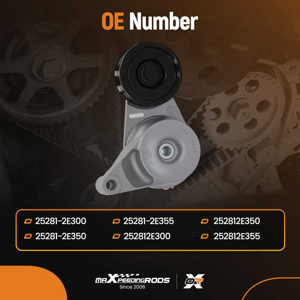 Drive Belt Tensioner compatible for Hyundai Veloster N 2.0L 2020 25281-2E350