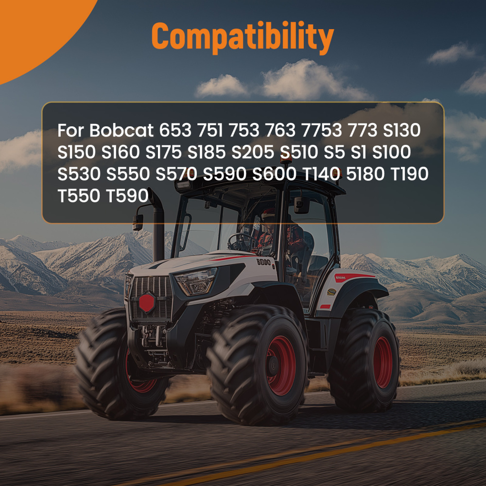 Drive Belt Tensioner Pulley compatible for Bobcat 6735884 6711698 S130 S175 S185