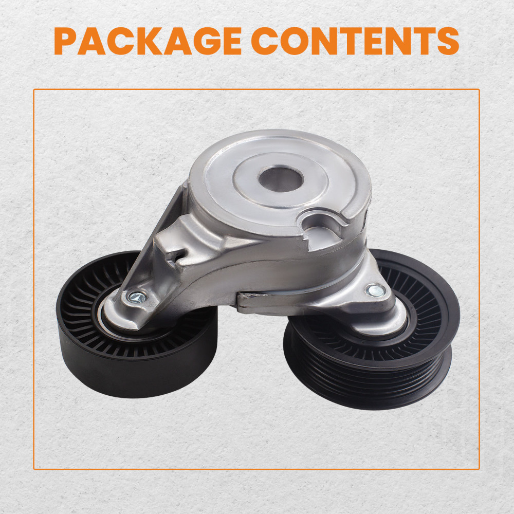Serpentine Belt Tensioner w/ Pulley compatible for Dodge Jeep Mitsubishi 3.7L 53030958AE Serpentine Belt Tensioner w/ Pulley compatible for Dodge Jeep Mitsubishi 3.7L 53030958AE