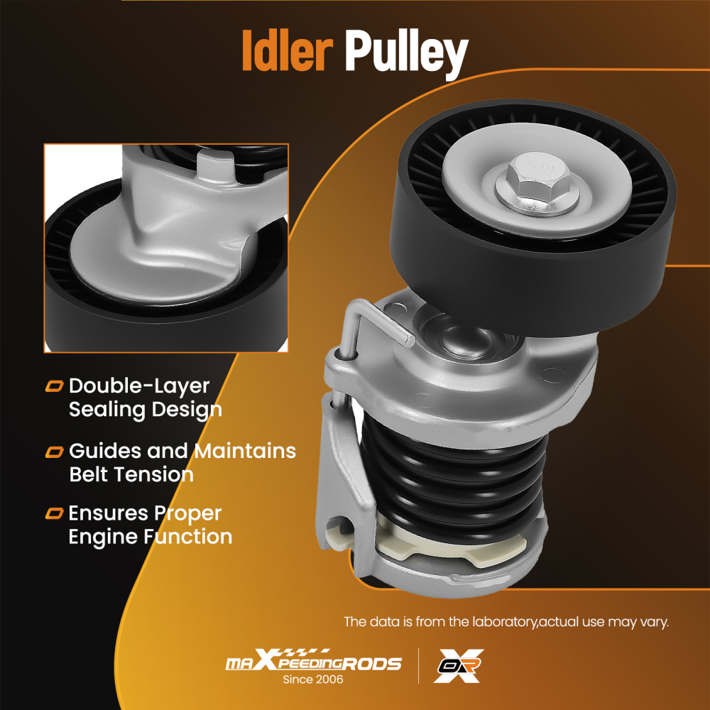 Drive Belt Tensioner compatible for Audi A3 A4 A5 Q3 compatible for VW Golf Passat 1.6 2.0 038903315AM